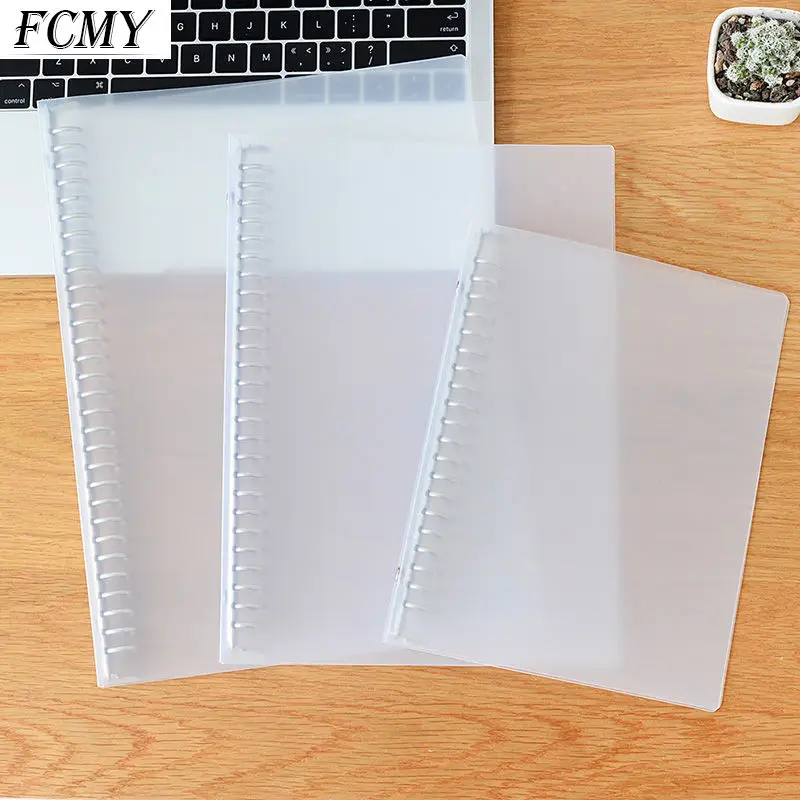 

A4 B5 A5 PP Matte Transparent 20/26/30 Holes Loose-Leaf Notebook Case Inner Page Notebook Shell Office School Supplies New