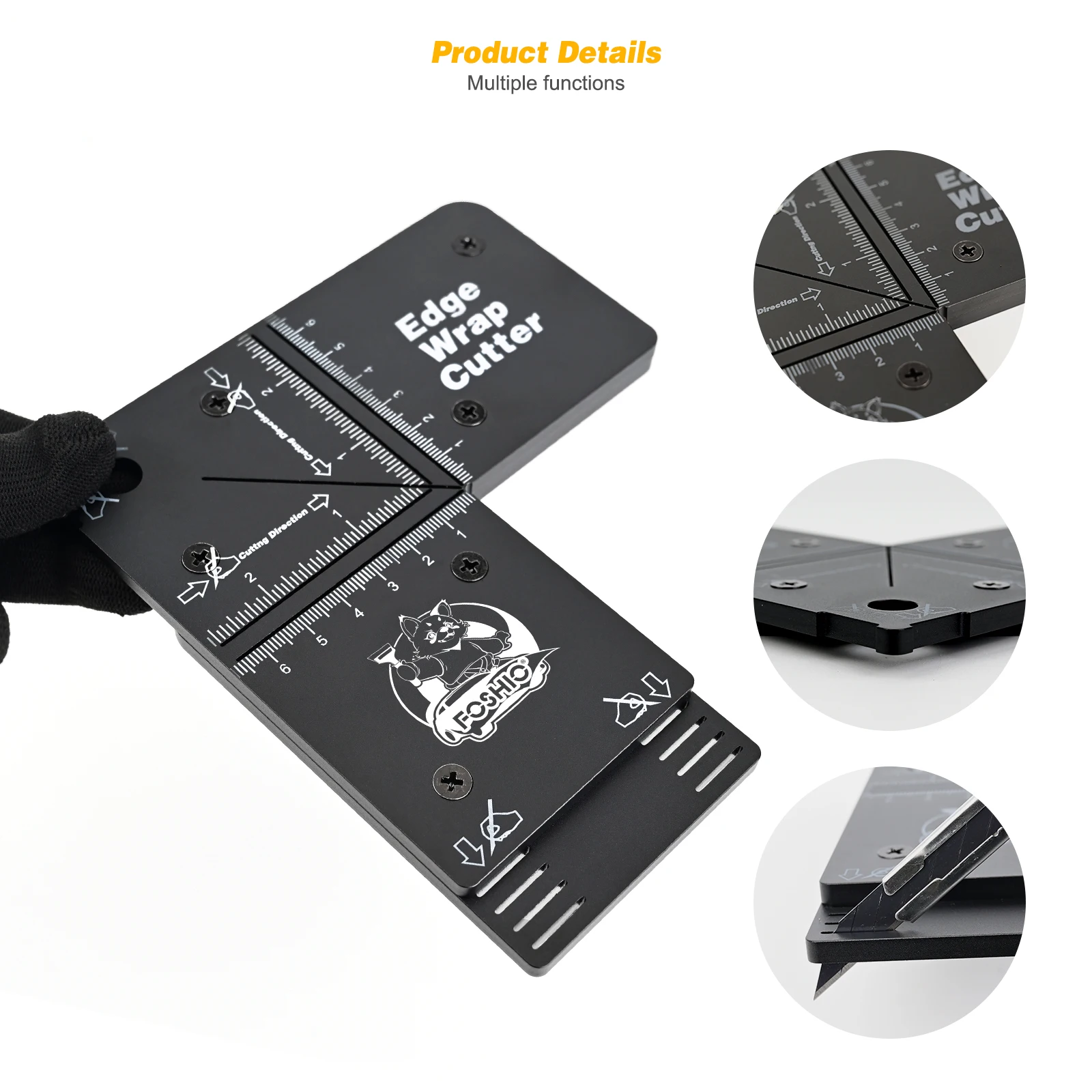 

FOSHIO прямоугольная разделочная доска для виниловых автомобильных оберток, тонировочная пленка для окон, наклейки для бытовых обоев, прецизионный нож для резки, вспомогательный инструмент