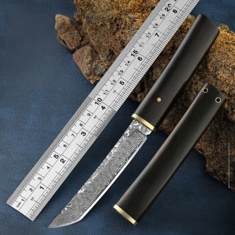 Острый переносной карманный нож из дамасской стали для ежедневного ...