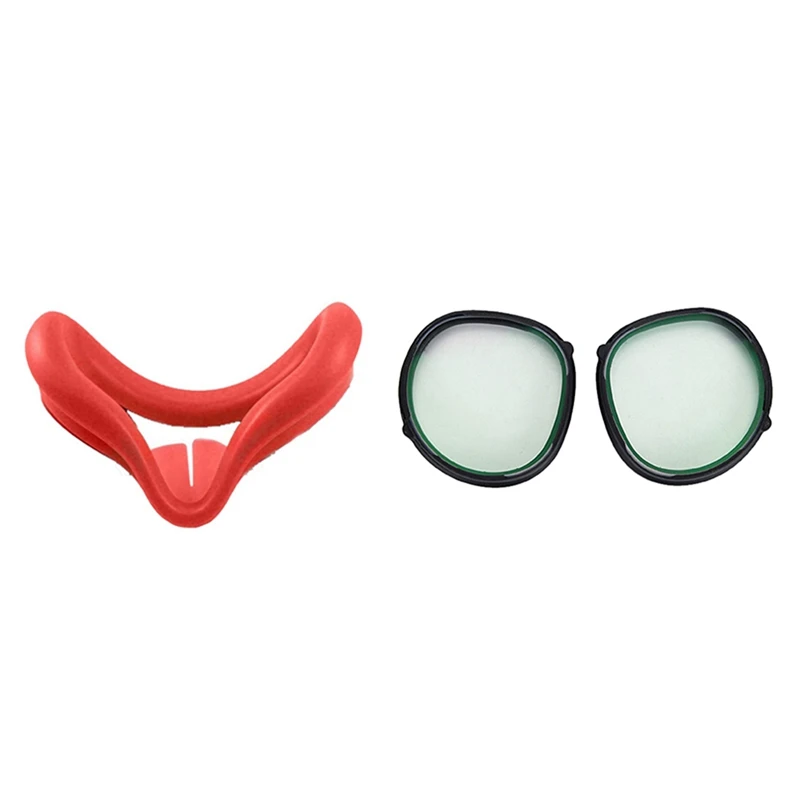 

For Oculus Quest 2 Anti Blue Light Magnetic Eyeglasses Lens With Frame(0 Degree) & Silicone Eye Cover For Oculus Quest 2