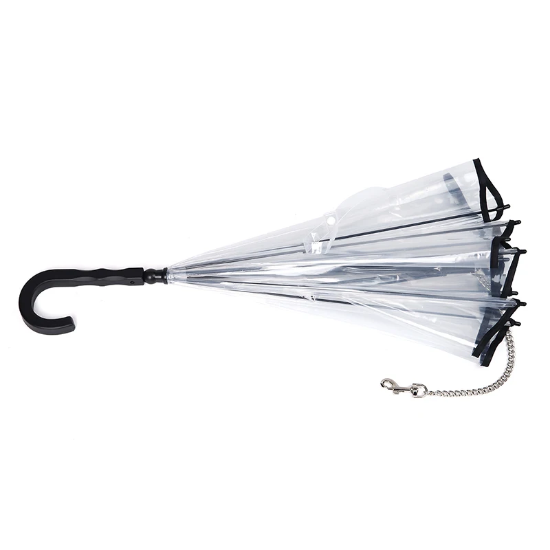 1 шт. новый прозрачный зонт для домашних питомцев переносное дождевое снаряжение