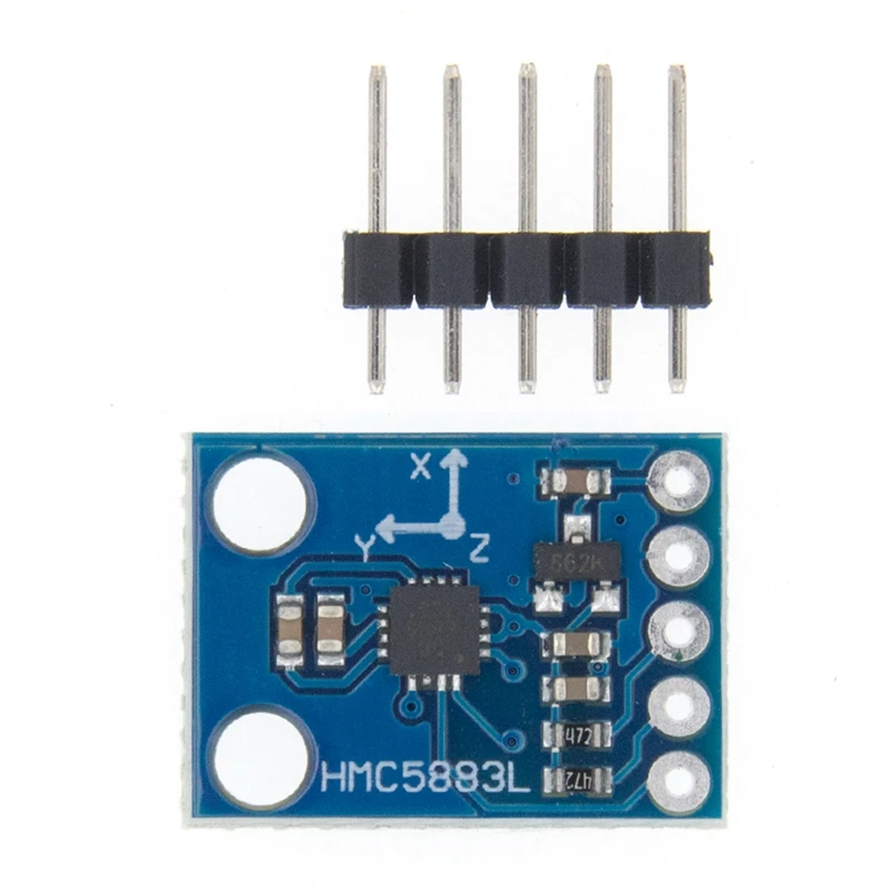 

2Pcs GY-273 3V-5V HMC5883L Triple Axis Compass Magnetometer Sensor Module Three Axis Magnetic Field Module