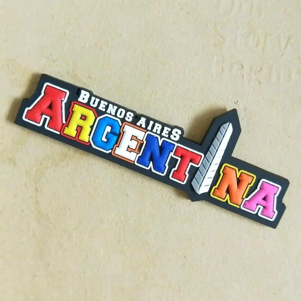 Аргентина Буэнос-Айрес туристический сувенир 3D резиновые буквы милые Стикеры -