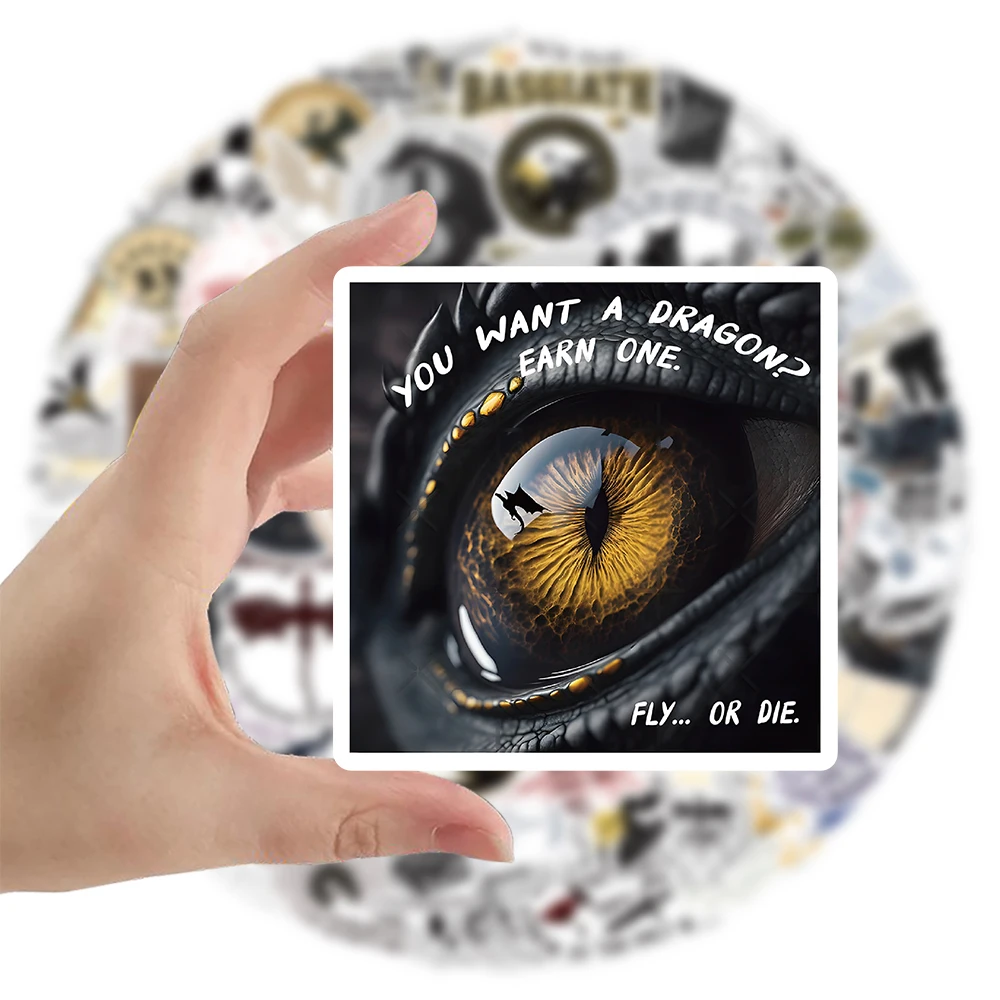 Мультяшные наклейки в виде крыла дракона 10/30/50/100 шт