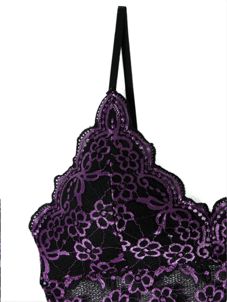 Элегантное Прозрачное Кружевное Лоскутное Нижнее Белье Больших Размеров С