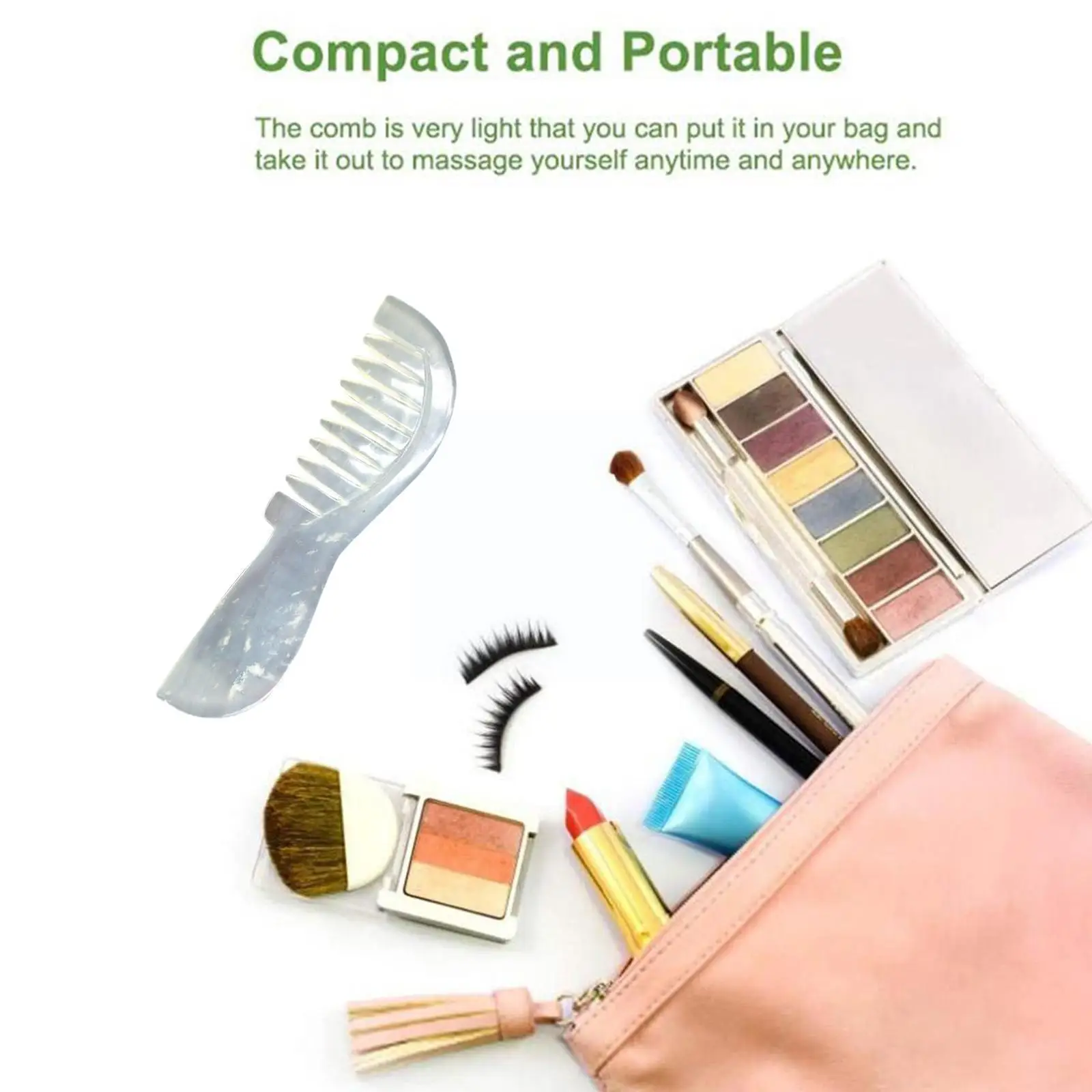 Нефритовая Массажная расческа массажер для головы леди уход за здоровьем