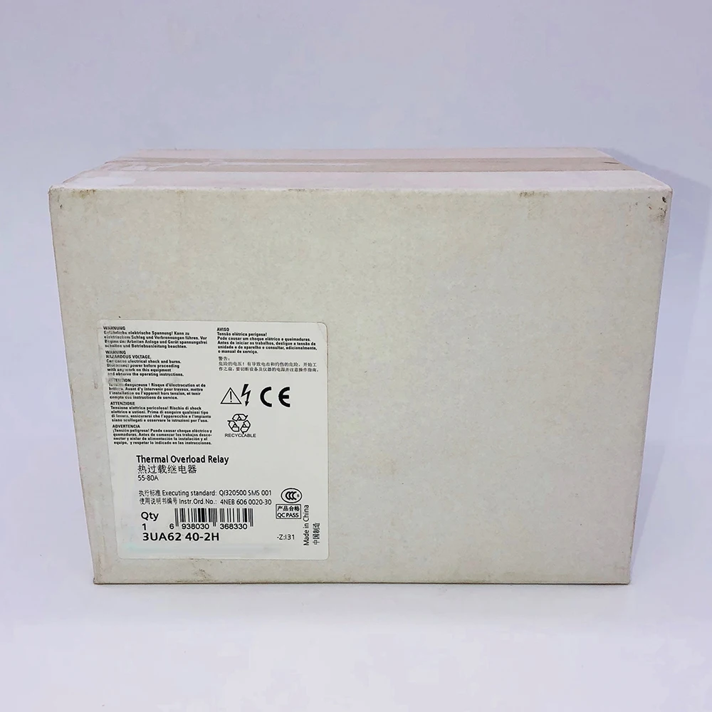 Продукт промышленного управления 3UA6240-2H 3UA62 40-2H 55-80A тепловое реле перегрузки для