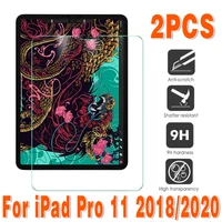 2 pcs tempered glass film for ipad pro 11 2021 a2337 9h hd tablet screen protective film for ipad pro 11 2018 2020 a2228 a2230