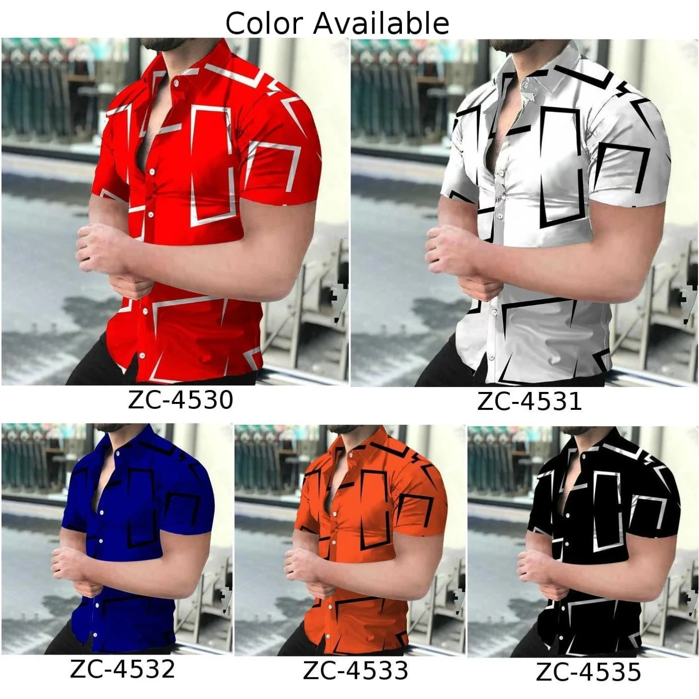 Men Button-Up Shirt Baroque Hawaiian Short Sleeve T-Shirt Top 3D Print Blouse Casual Party T-Shirt Top