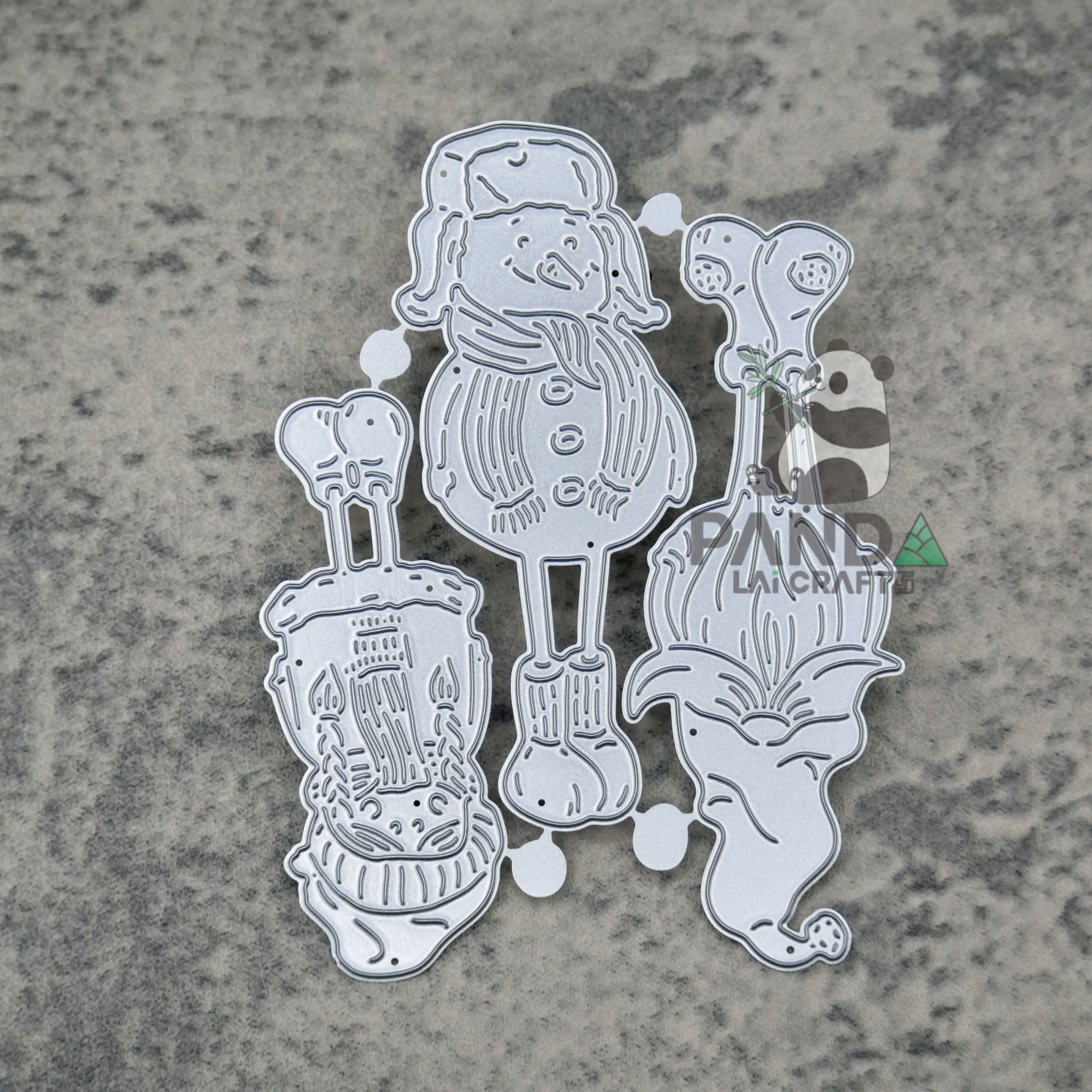 Набор штампов PANDALAI для рождественских друзей металлические штампы