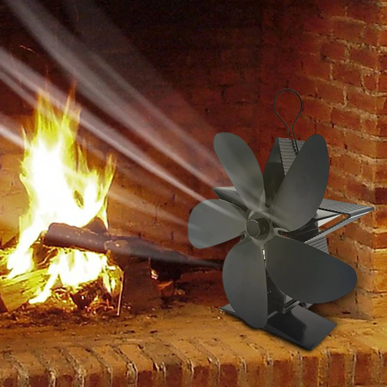

5 Heat Powered Fan Burning Saving Fuel Home Quiet Efficient Transfer Circulates Eco Friendly Fireplace Fan