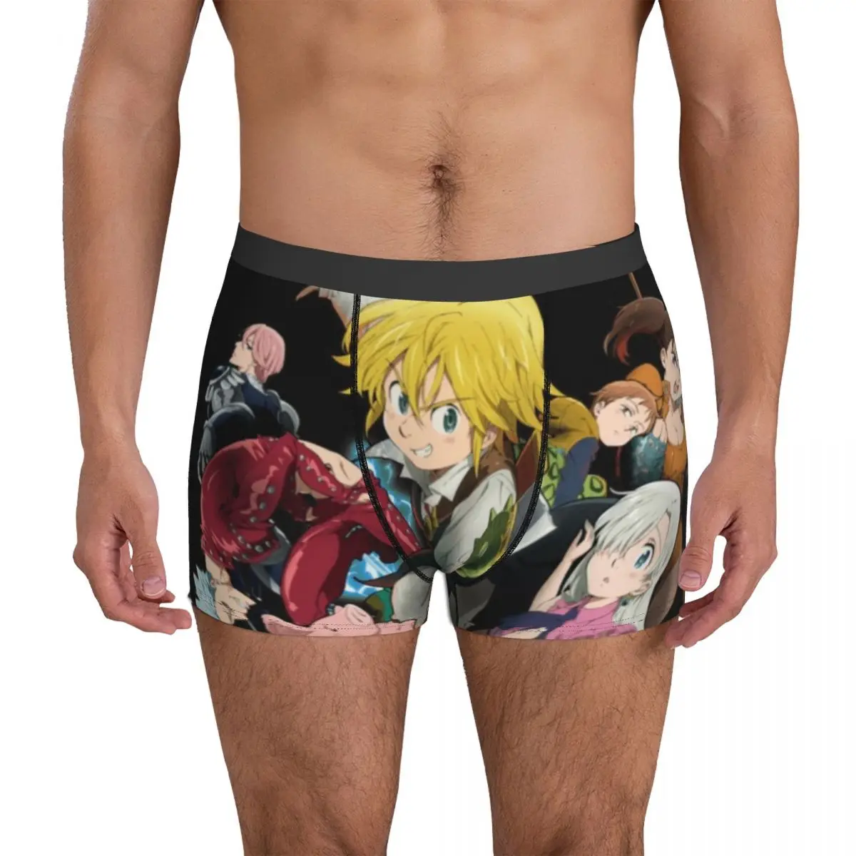 

The Seven Deadly Sins Underwear Anime Design Boxershorts Hot Men Panties Cute Boxer Brief Birthday Present
