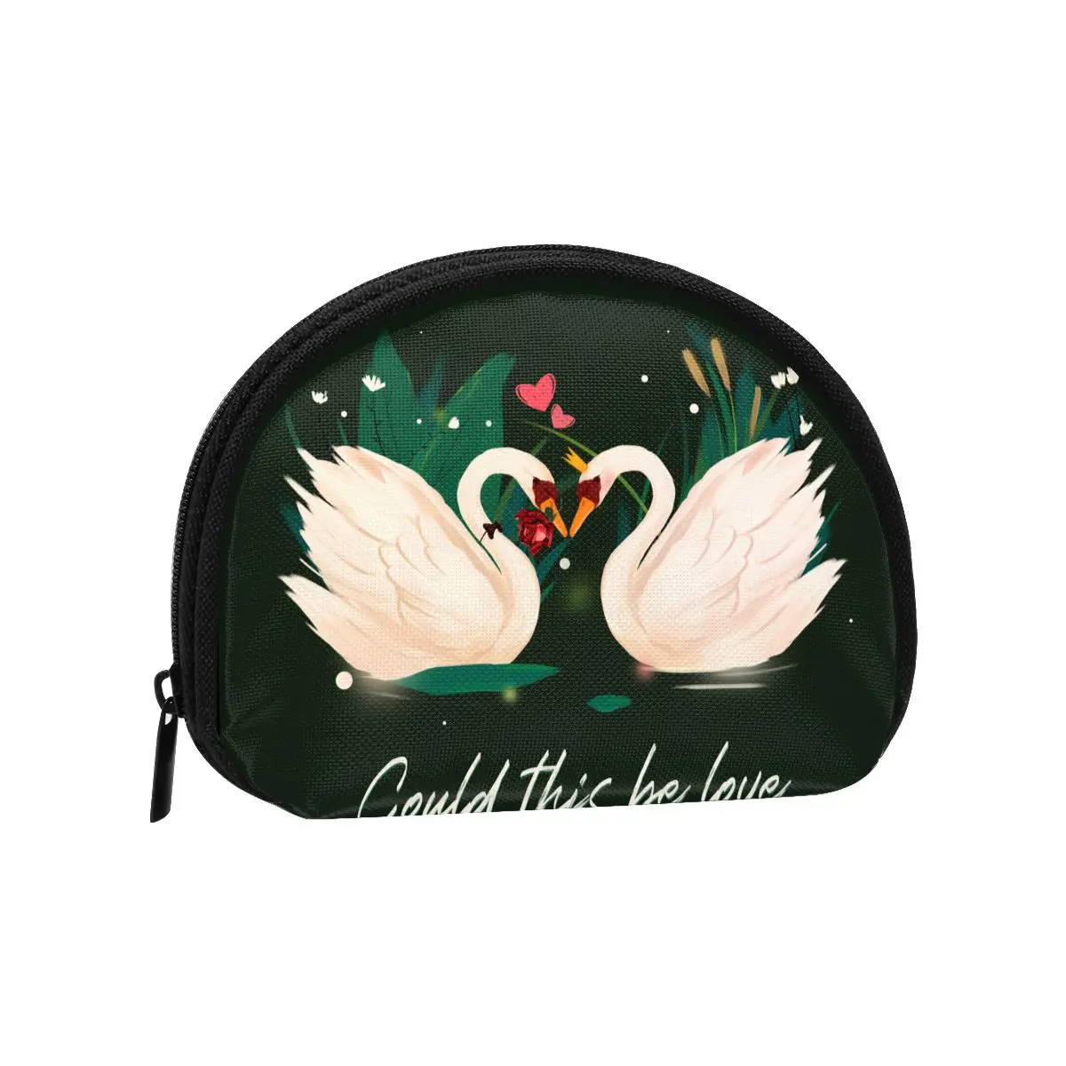 

Cute Short Wallet Women Vintage Shell Coin Purse Lady Card Holder Kids Swan Small Change Purses