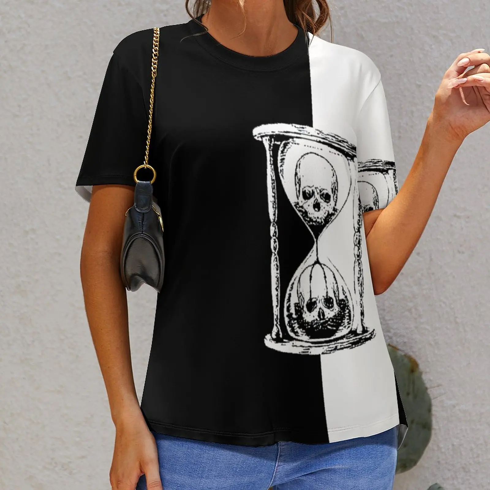

T-shirts Unus Annus Hourglass Graphic Vintage Home Eur Size top Quality