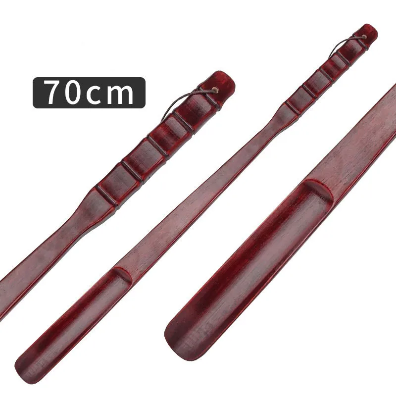 1PCS Solid Wood Shoe Lifter 55/70cm Shoe Horns Plastic Shoe Horn Spoon Shape Shoehorn Shoe Lifter Flexible Sturdy Slip Shoes