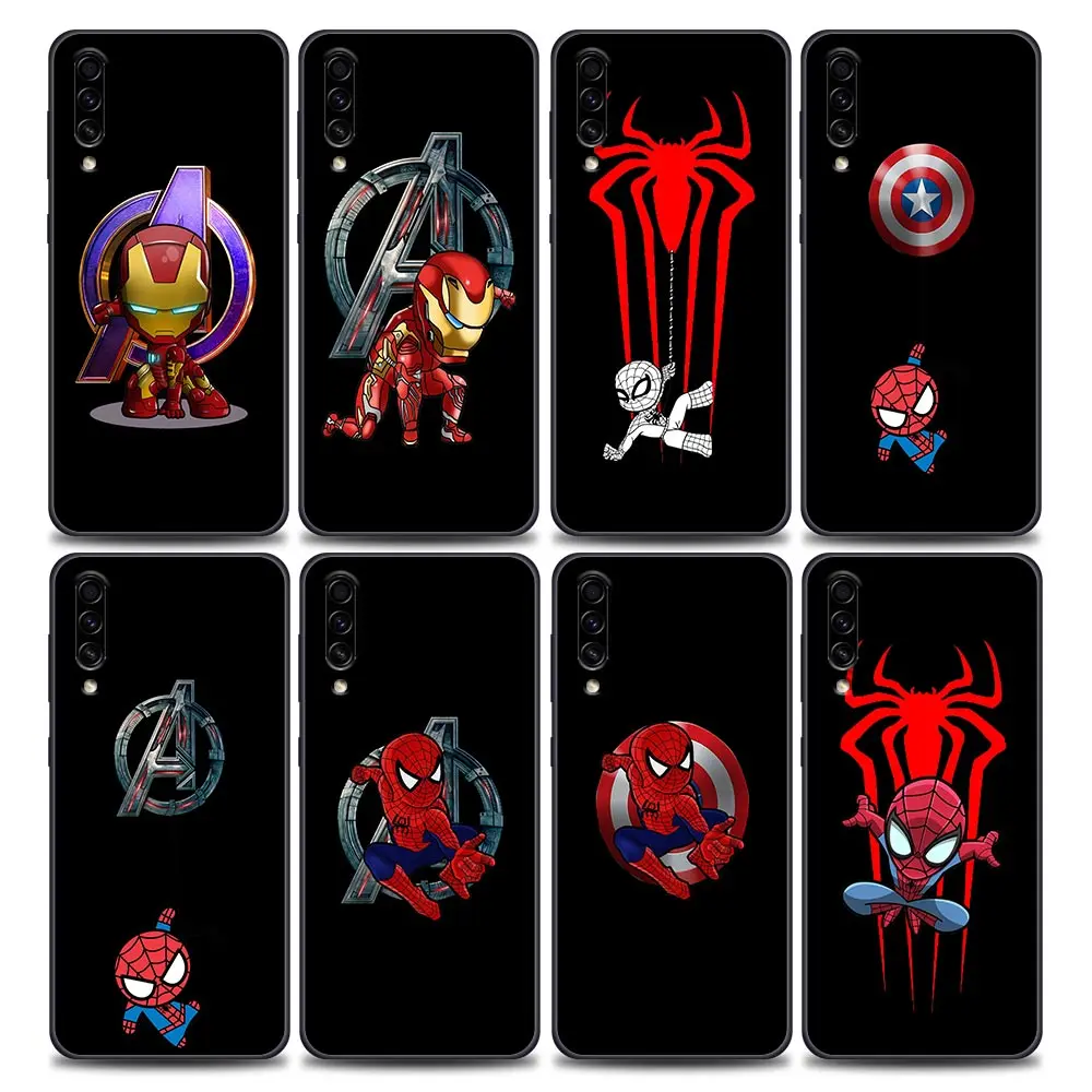 

Cool Marvel Heros Phone Case for Samsung Galaxy A90 A70 A60 A50 A40 A30 A20 A10 Note 8 9 10 20 Ultra 5G Soft TPU Case