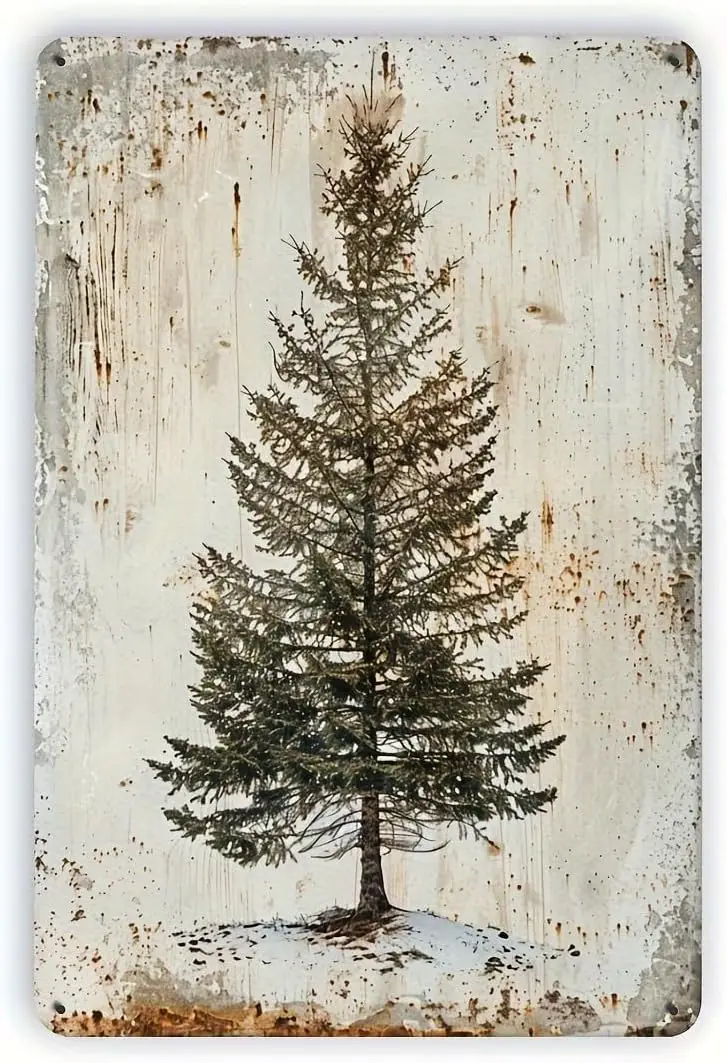 

Винтажная металлическая вывеска дерево алюминий