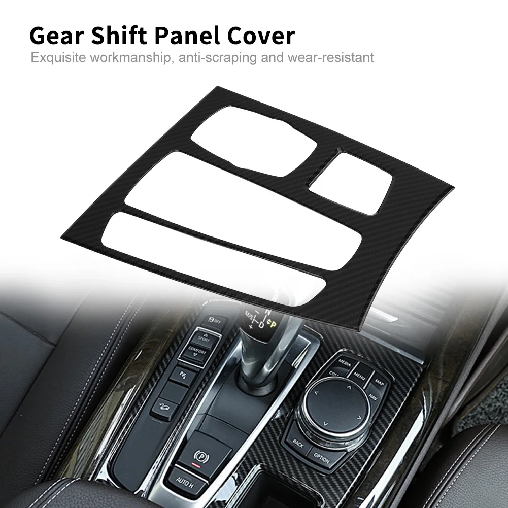 

Interior Car Gear Shift Knob Panel Cover Sticker Trim Moldings Car Styling Auto Parts for BMW X5 X6 F15 F16 2014-2018