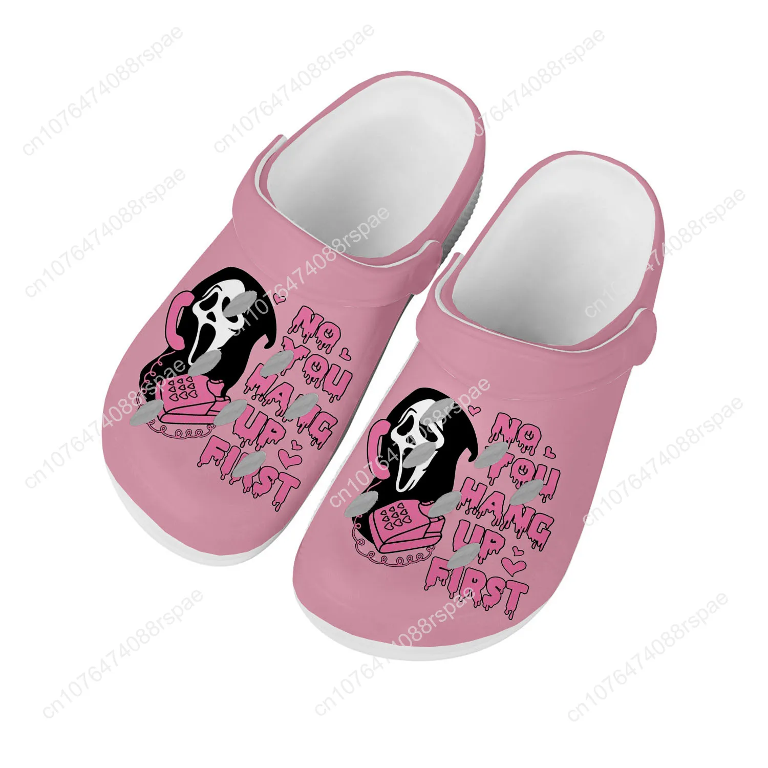 

No You Hang Up First Music Home Clogs Custom Water Shoes Mens Womens Teenager Shoe Garden Clog Breathable Beach Hole Slippers