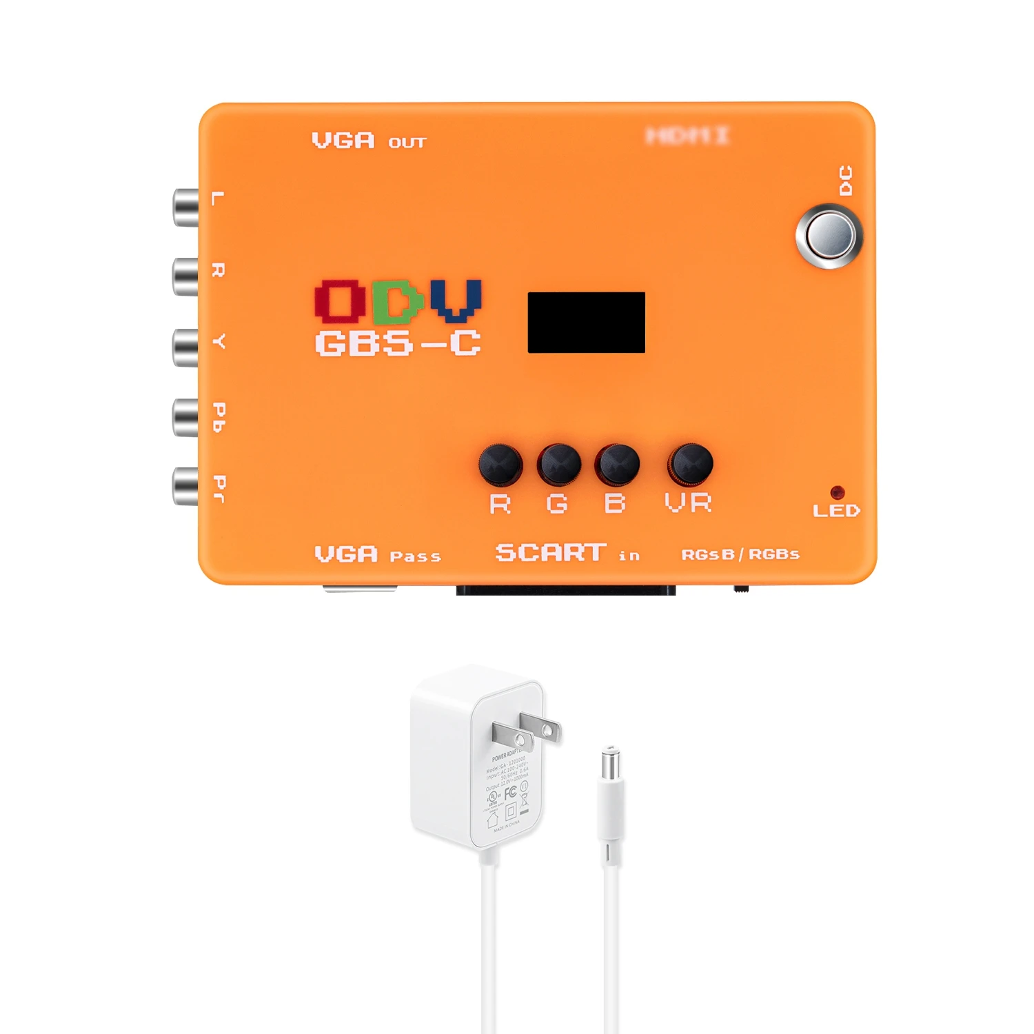 ODV-GBS-C Component/VGA/Scart to VGA/HDMI-Compatible Scan Converter Adapter for Retro Game Console PS1/PS2/PS3/GameCube/N64 |