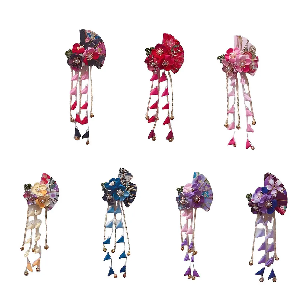 

Cloth Hefeng Hair Accessories Handmade Exquisite Tassels And Ancient Styles For Elegant Touch Hair Clips Are Fixed
