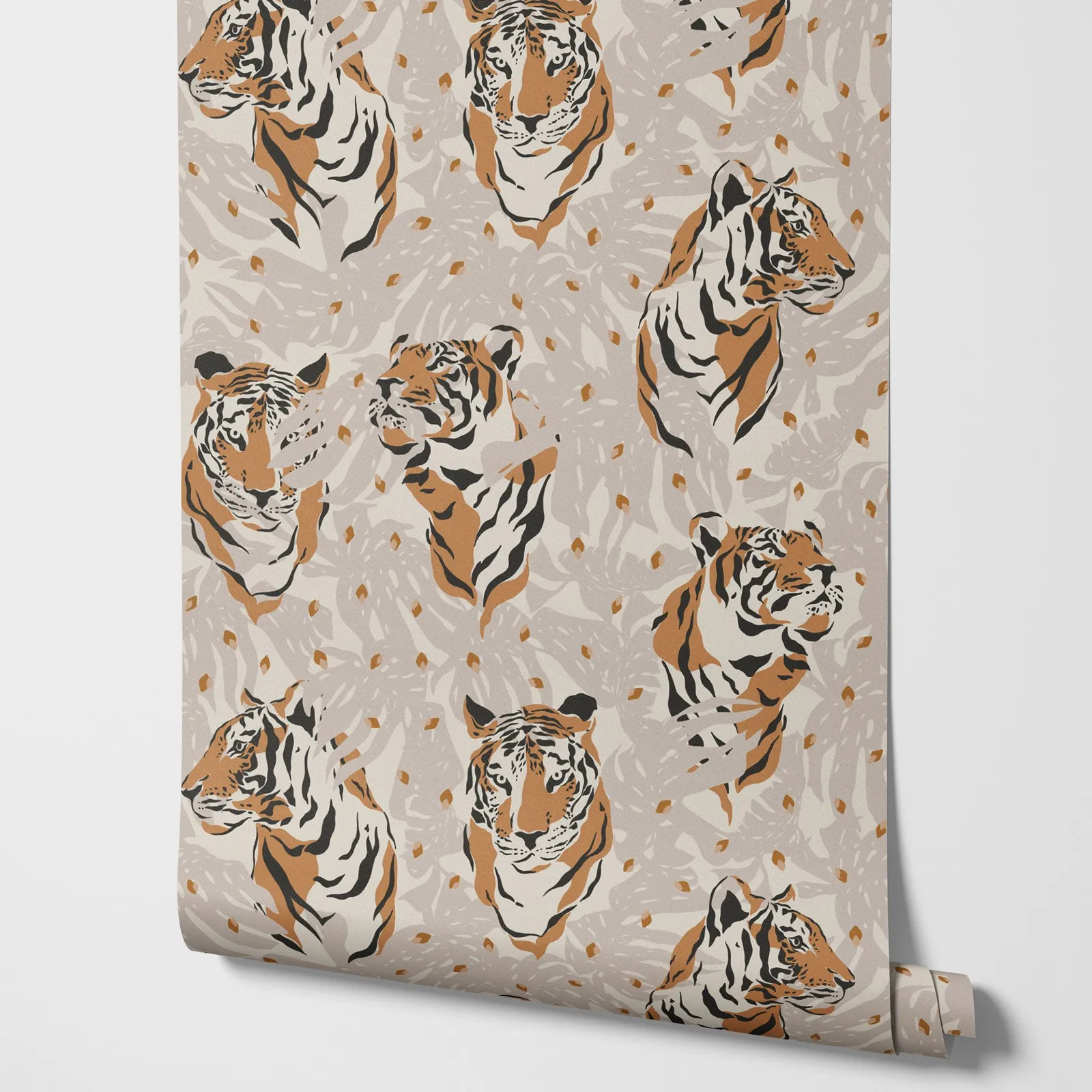 Фоновые обои Тигр на беге съемные самоклеящиеся для украшения дома декор комнаты