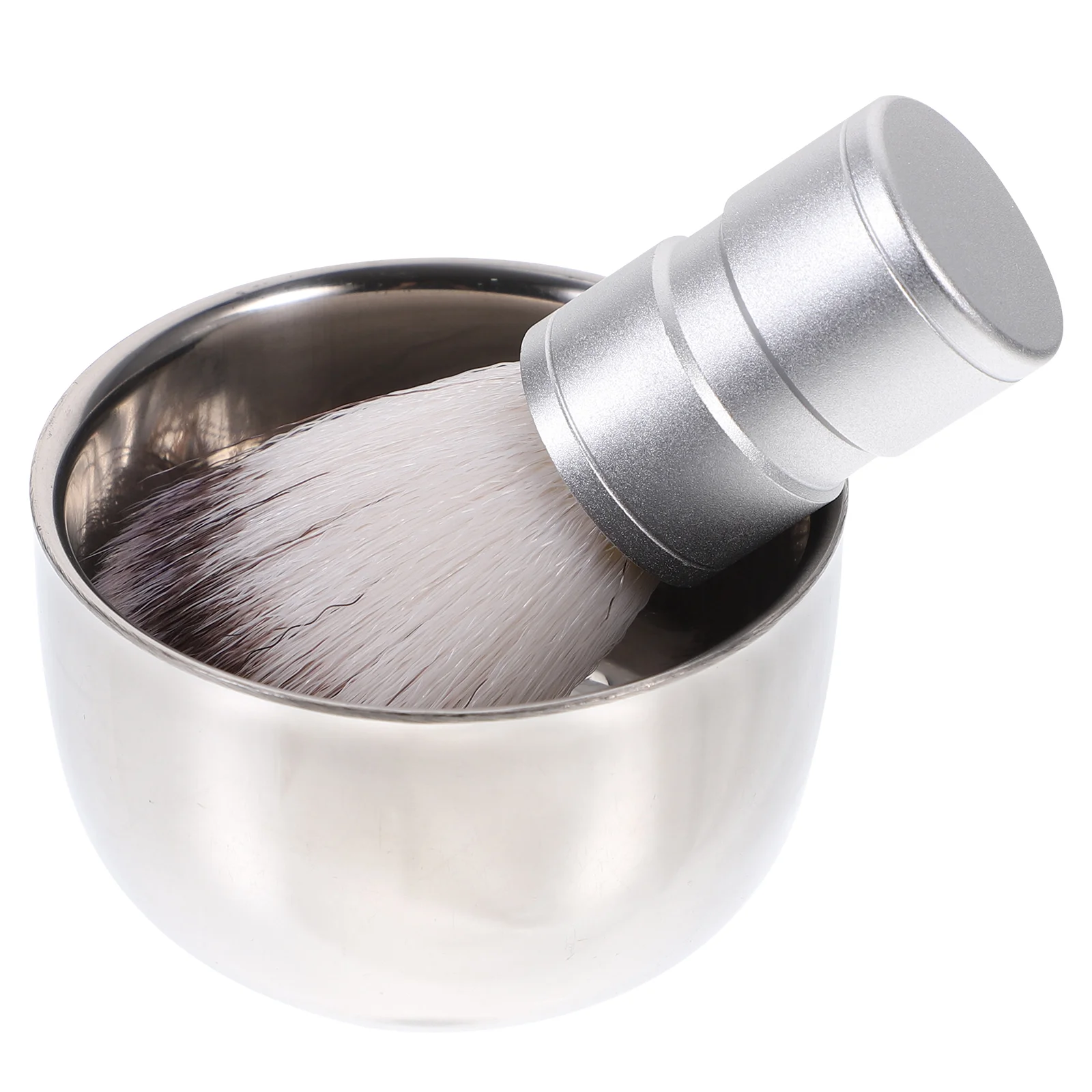 

Набор для бритья для мужчин, нейлоновая щетка для бритья с чашей из нержавеющей стали, двухслойный инструмент для бритья