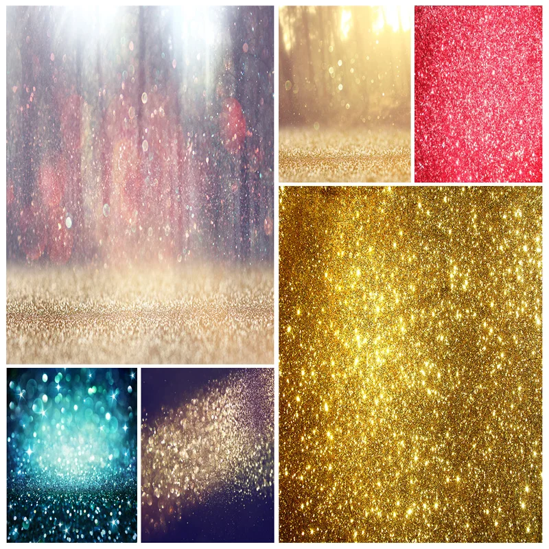 

SHENGYONGBAO Glitter Star Polka Dot Light Bokeh Photography Backdrop Wedding Birthday Party Baby Photo Background 210330TGZ-S3