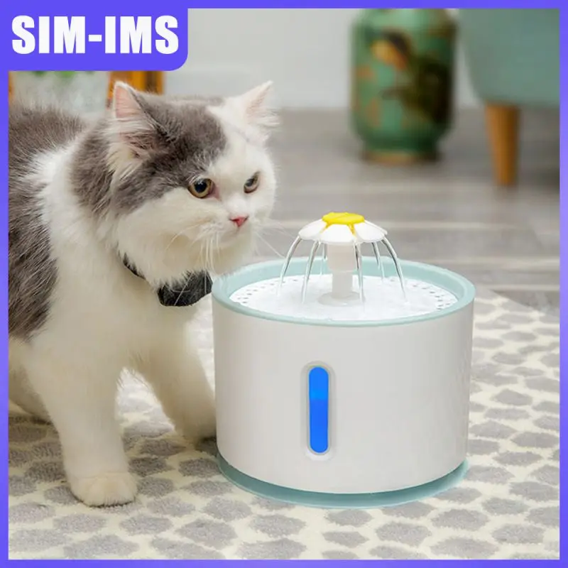 

2.4L Automatic Cat Water Fountain LED Electric Mute Water Feeder USB Dog Pet Drinker Bowl Pet Drinking Dispenser For Cat Dog