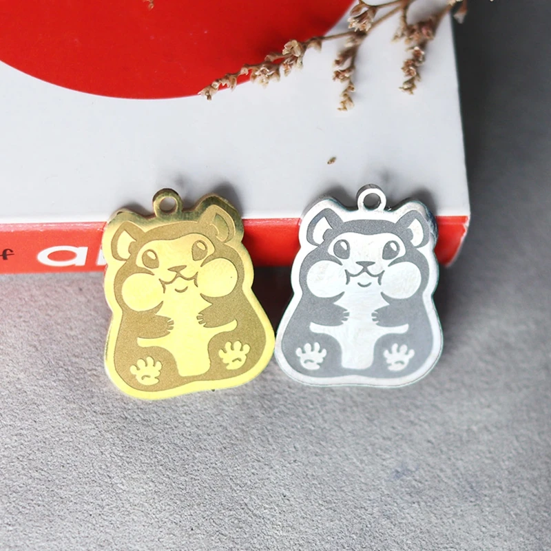 Подвеска из нержавеющей стали без выцветания мультяшный олень лягушка утка