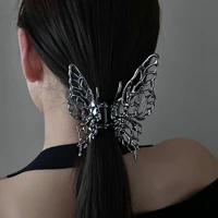 new fashion geometric metal liquid hollow butterfly grip hair clips for womenshark clip headband hair crab hair accessories