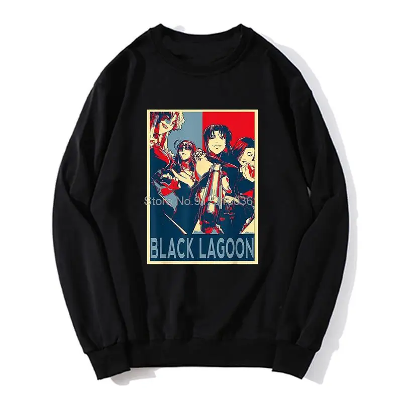

Graphic Black Cools Lagoons Hoodie Men Anime Sweater Unisex O-Neck Pullovers Sweatshirt Harajuku Streetwear