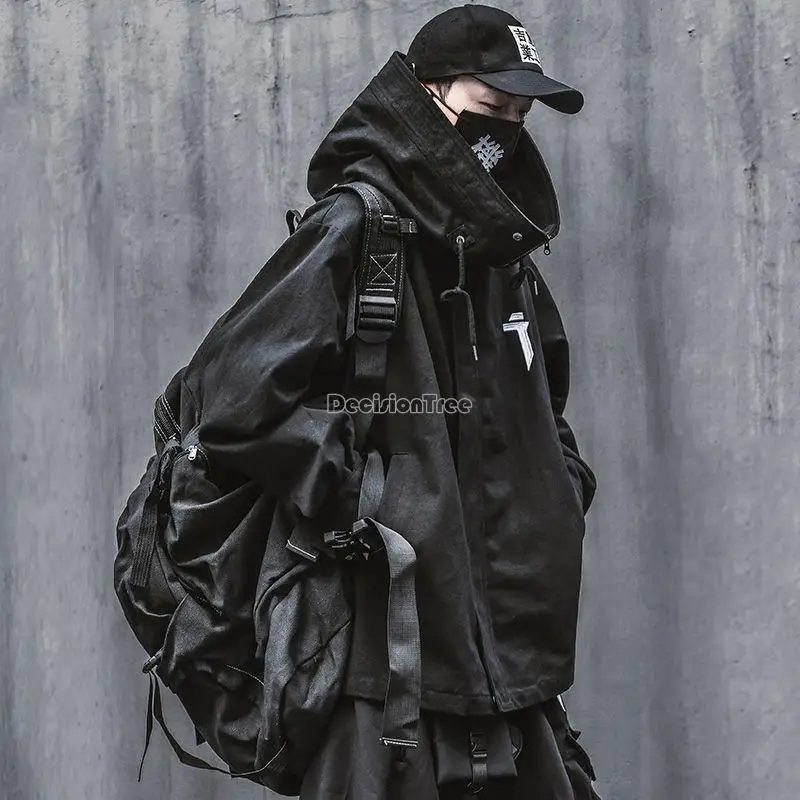 

2022 men's and women's japanese style hoodie jackets overalls cargo top clothes loose fashion streetwear zipper jacket coat g274