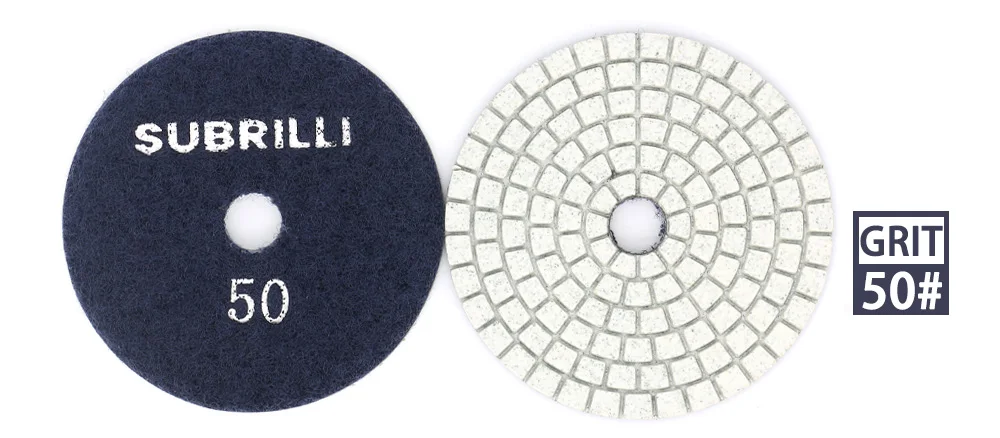 

SUBRILLI Алмазные полировальные накладки 3-7 дюймов