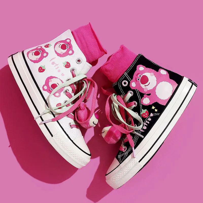 

New Autumn Girls Vulcanized Canvas Shoes Graffiti Hand Painted Cute School Flats Sneakers Breathable Casual Women Sports Shoes