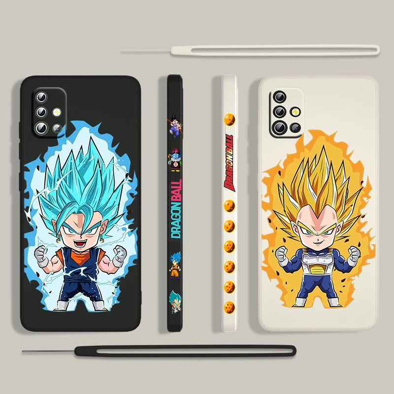 

Anime Dragon Ball Cool For Samsung Galaxy A73 A53 A33 A52 A32 A22 A71 A51 A21S A03S A50 5G Liquid Left Rope Silicone Phone Case