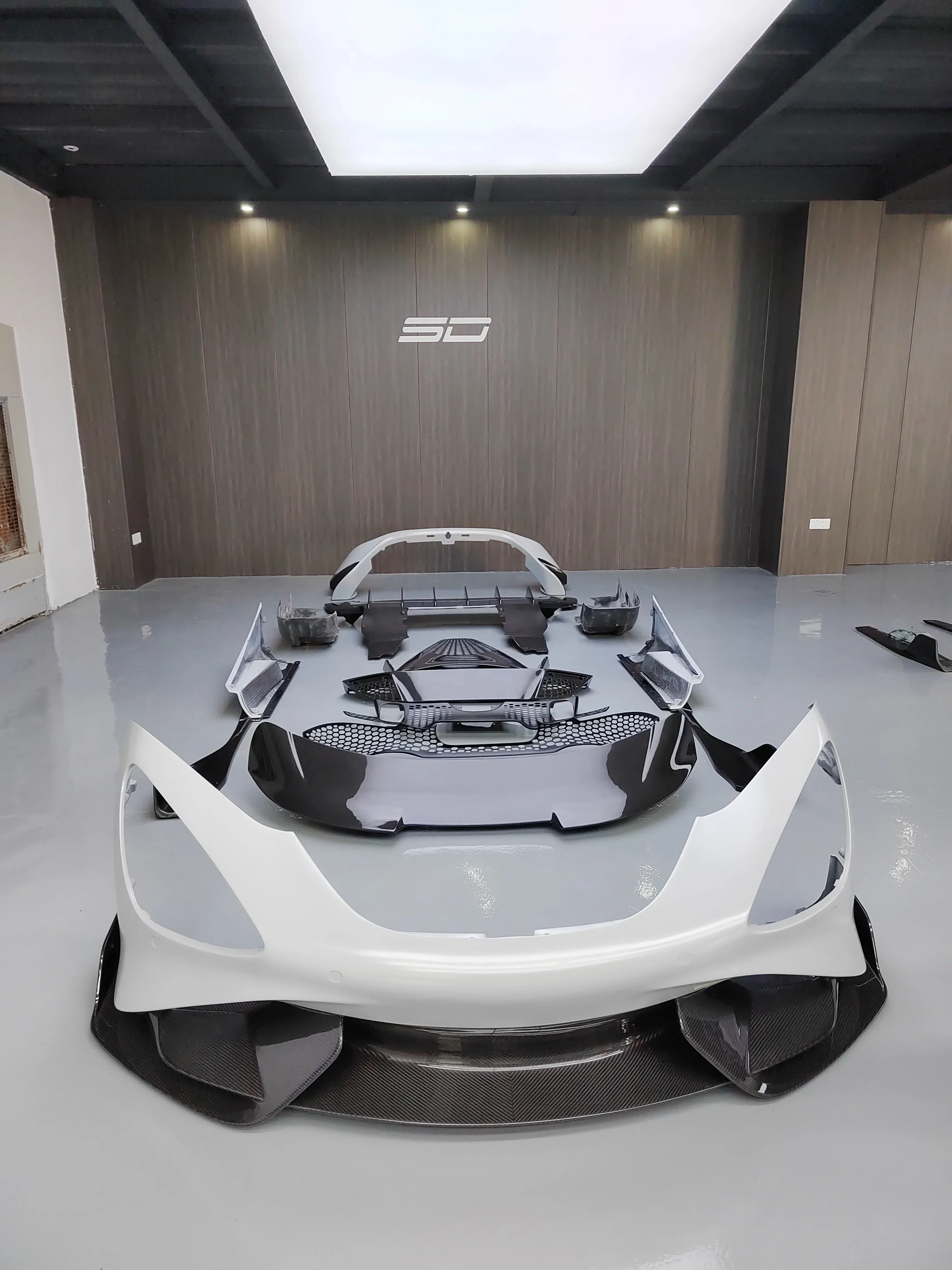 Обновление до 765LT углеродное волокно комплект кузова автомобильный бампер