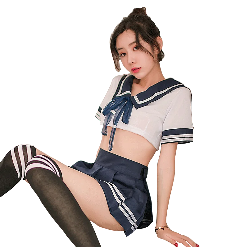 

Erotic Lingerie Babydoll Role Play Costume Women Sexy Cosplay Student Uniform SchoolGirl Porn Maid Dress Underwear Mini Skirt 18