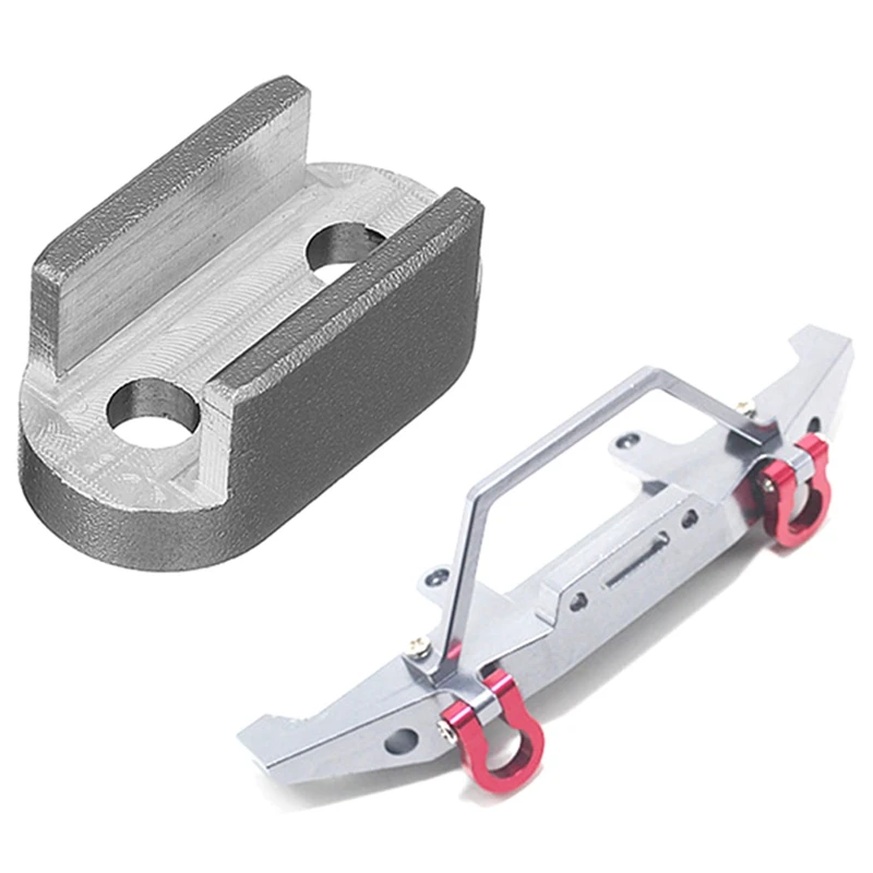 

4Pcs Upgrade Spare Parts Shock Absorber 4Pcs Fixed Seat & 1Pcs Metal Front Bumper For 1:16 Wpl Henglong C14 C24 Truck