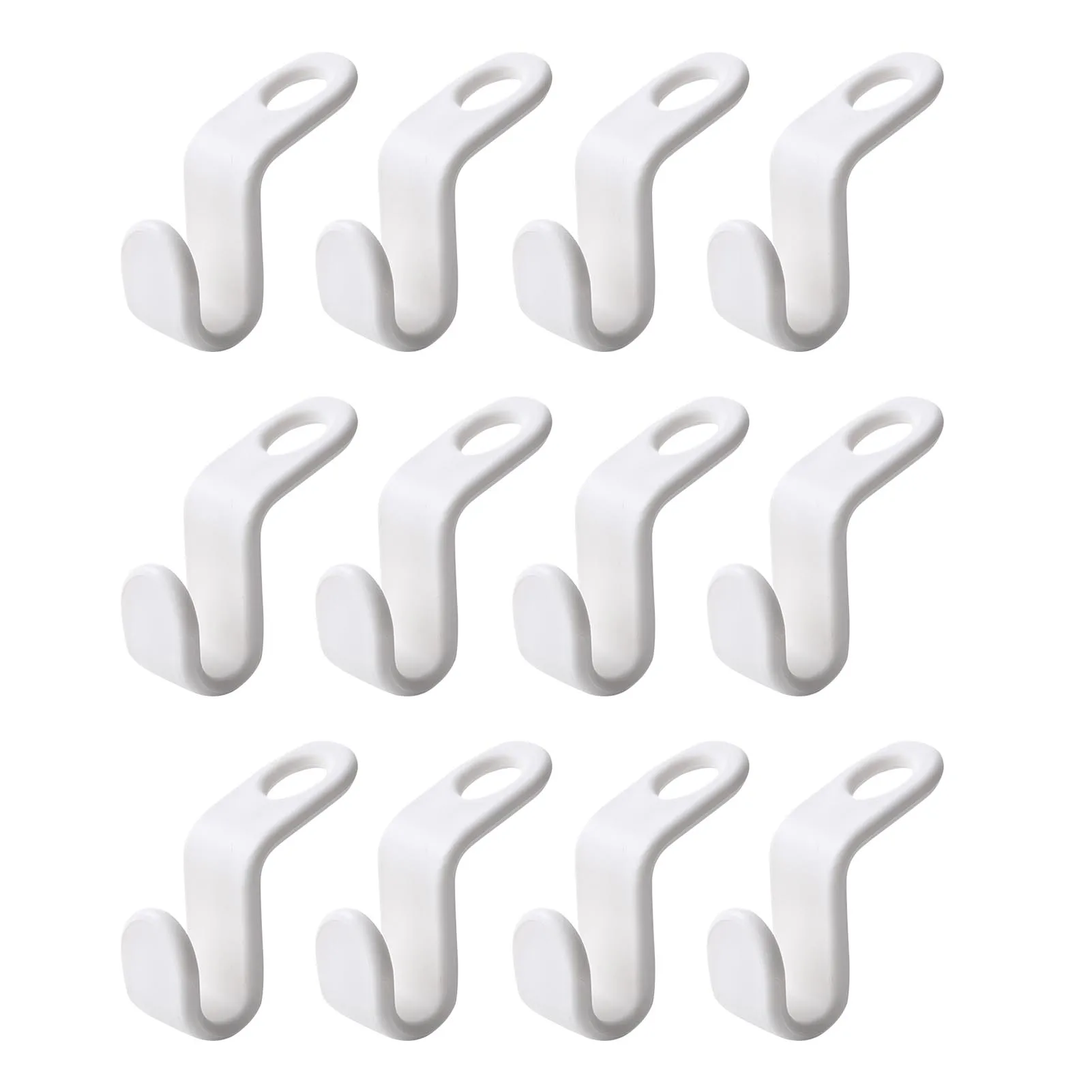 

6/12/24 Pcs Connect Hooks For Hanger Wardrobe Closet Organizer Connect Hooks Rails Storage Hook Clothes Organzier Linking Hooks