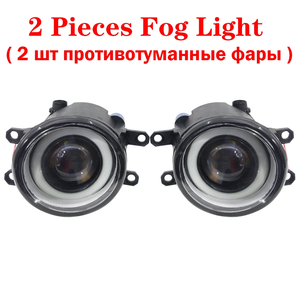 

2x автомобильные противотуманные фары в сборе Angel Eye, светодиодные противотуманные фары дальнего света DRL для Toyota Tacoma Tundra Venza Hilux Solara Ractis Corolla Verso