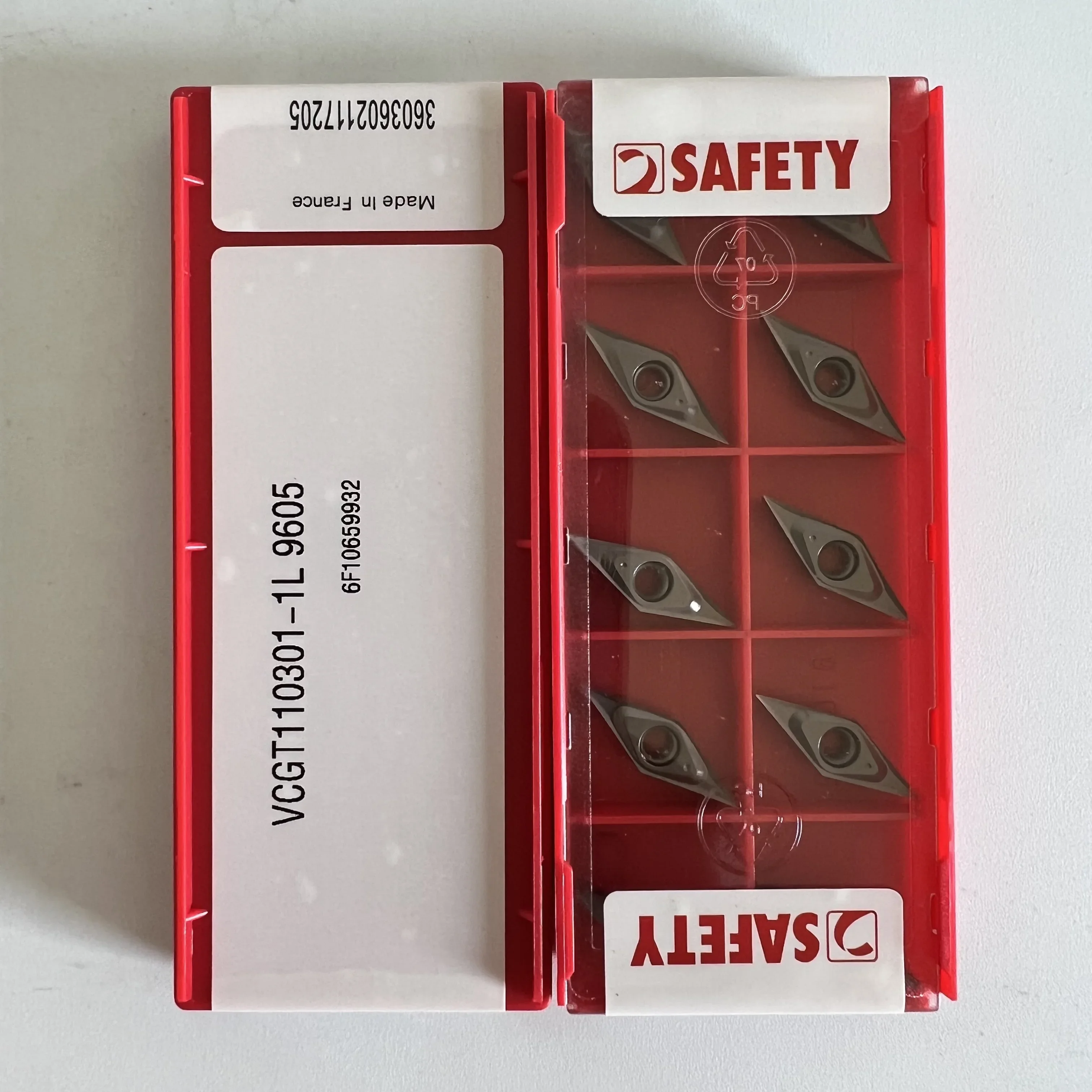 Φ 9605 лезвие из сплава VCGT110301-1L 10PCS VCGT110302-1L