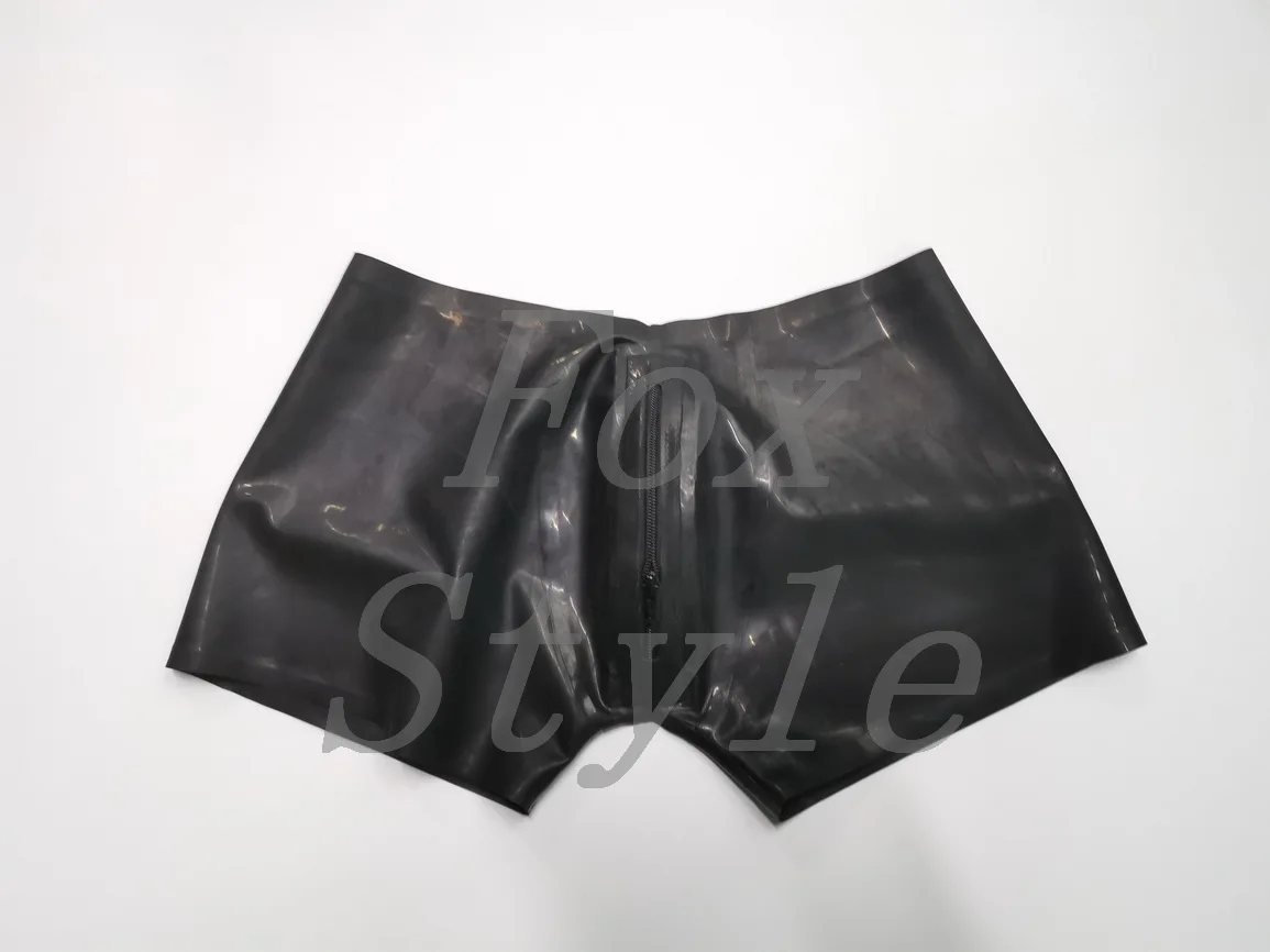 латексные шорты с открытой спиной и молнией спереди латексная открытая задница