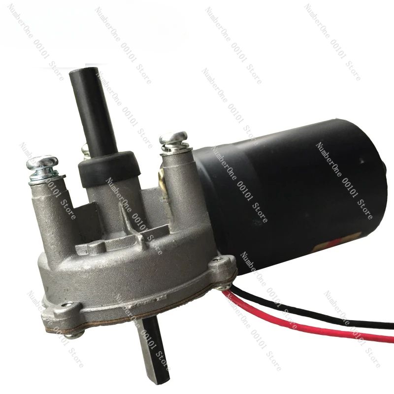 Новый мощный мотор-редуктор постоянного тока с двойным выходом 24 В 70 Вт червячный