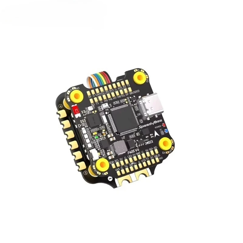 Фото 1 шт. для F405 V4 60A Stack 3-6S FC&ESC ICM42688P F405 FC Полетный контроллер BLHELIS 55A 4-в-1 ESC для FPV фристайл-дронов и моделей БПЛА №2
