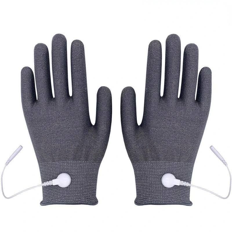 

Silver Fiber Physiotherapy Gloves DDS Massage Gloves External Conductive Energy Biological Body Control Gloves