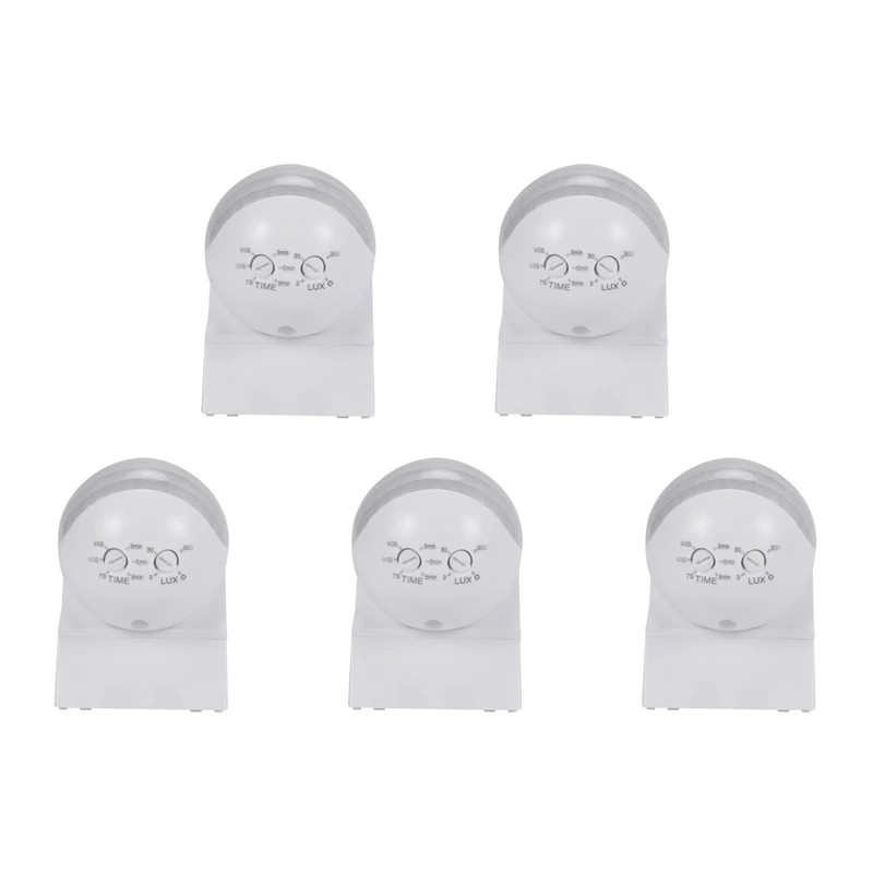 

AT14 5X Ac110v-240V 180 Degree Outdoor Ip44 Security Pir Infrared Motion Sensor Switch Detector Movement Switch Max 30M