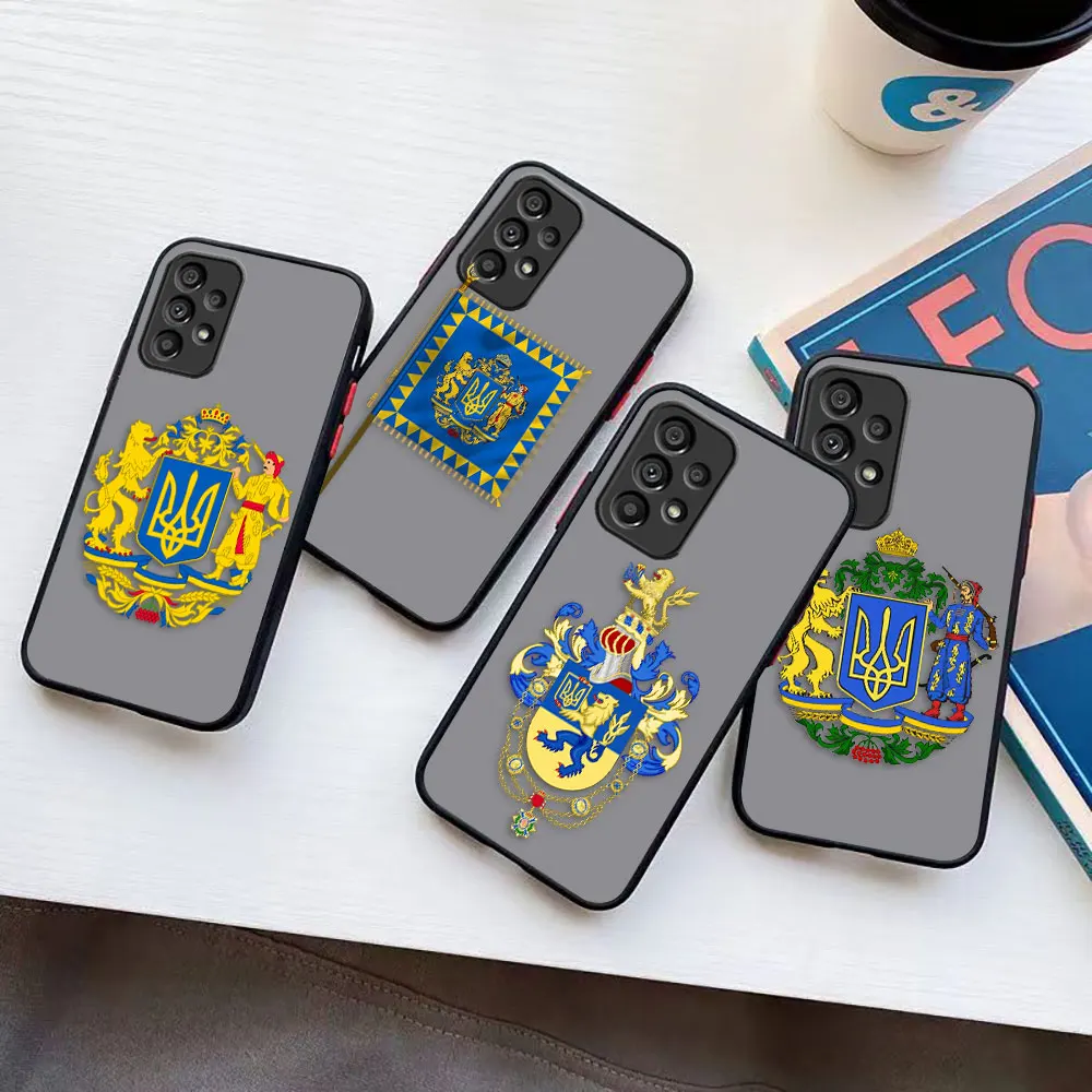 

Matte Case for Samsung Galaxy A73 A72 A71 A53 A52 A51 A50 A42 A32 A33 A30 A23 A21S A14 5G 4G Case New Hot Lovely Ukraine Flag