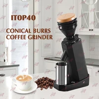itop 40 itop 40mm titanium burr coffee grinder metal hopper elegant samll electric coffee grinder machine portable household