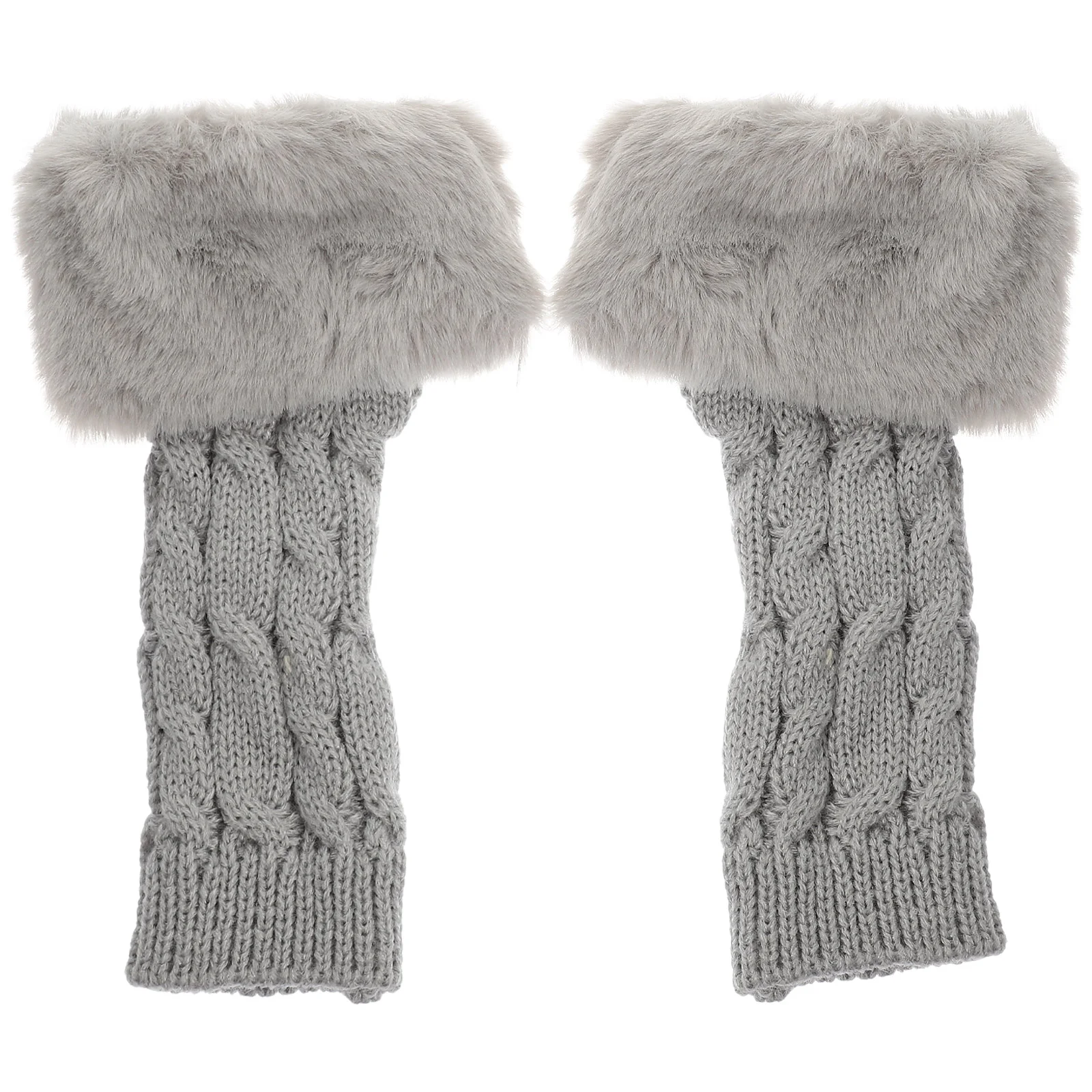 

Knit Mitts Knit Wrist Warmers Men's Mittens Thumb Hand Warmers Gloves 100% Acrylic Warm Arm Sleeves Miss Mens Mittens Fingers